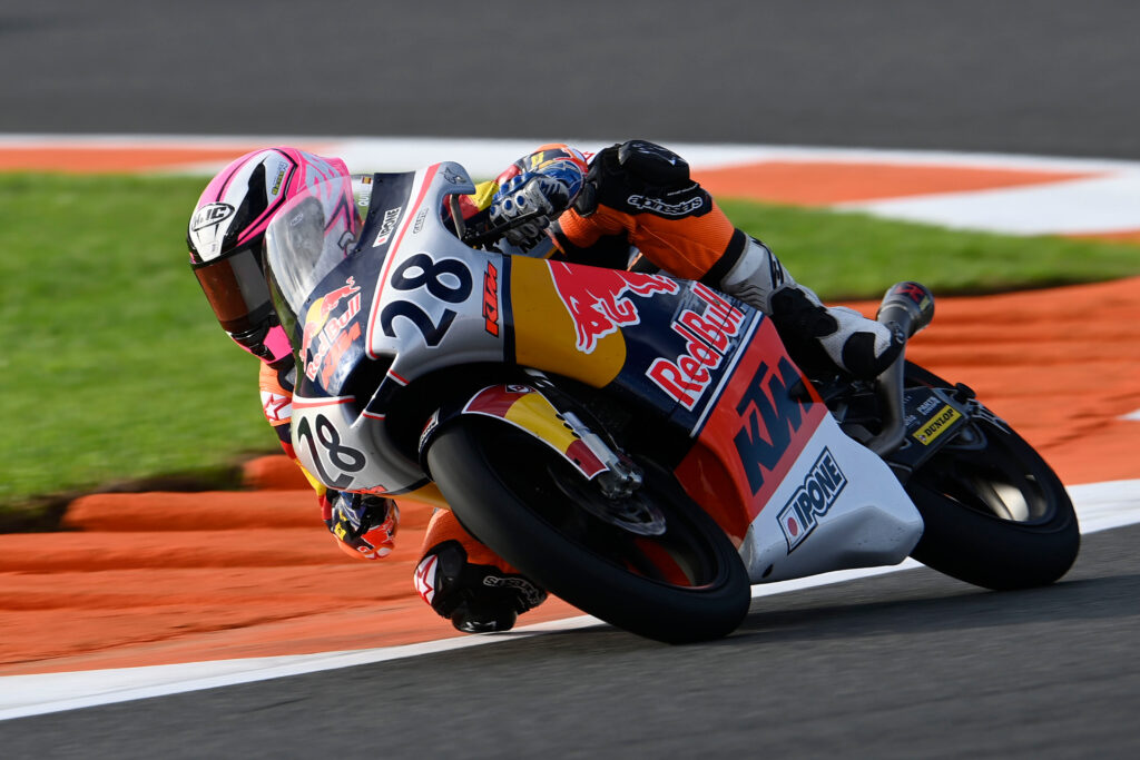 Maximo Quiles, Red Bull Rookies Cup, Valencia MotoGP, 3 November 2022 // Gold & Goose / Red Bull Content Pool 